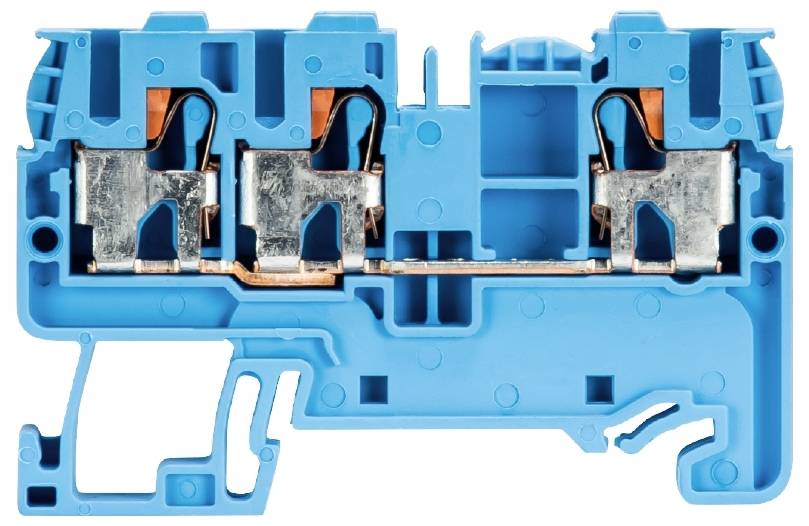 Wieland Electric 56.203.5055.6 Durchgangsklemme Federzuganschluss Blau 100St.