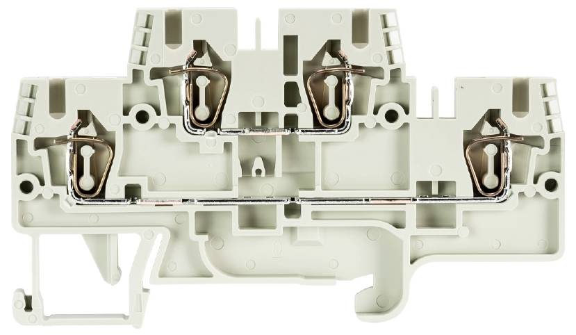 Wieland Electric 56.703.7655.0 Installationsetagenklemme Federzuganschluss Grau 100St.