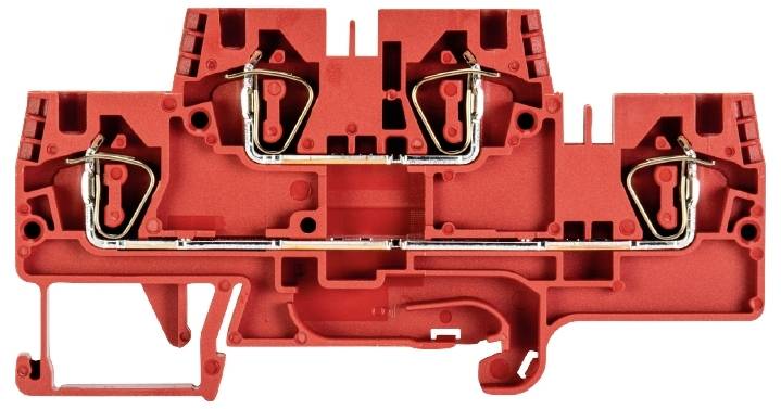 Wieland Electric 56.704.7555.5 Installationsetagenklemme Federzuganschluss Rot 100St.