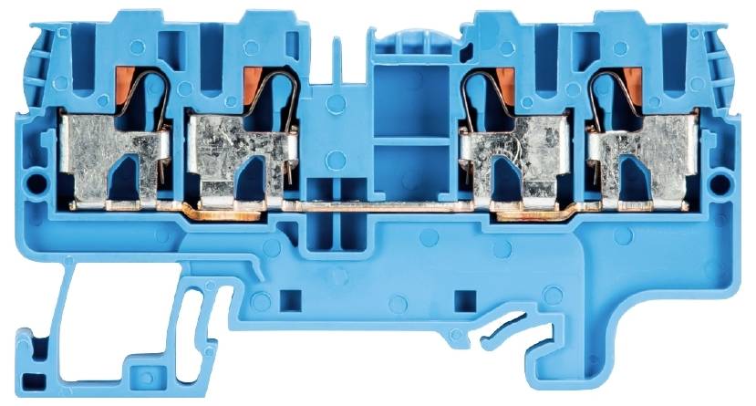 Wieland Electric 56.203.5155.6 Durchgangsklemme Federzuganschluss Blau 100 St.