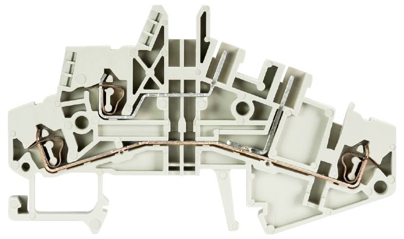 Wieland Electric 56.702.2053.0 Installationsetagenklemme Schrauben, Federzuganschluss Grau 100St.