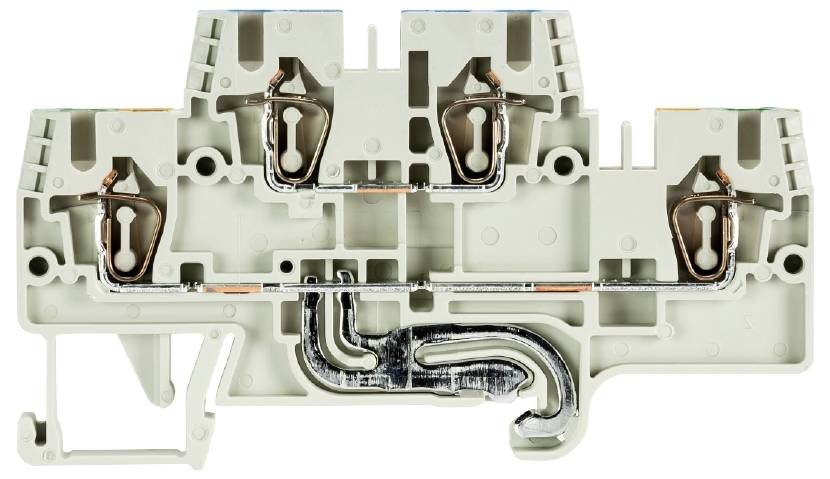 Wieland Electric 56.703.7755.0 Installationsetagenklemme Federzuganschluss Grau 100St.