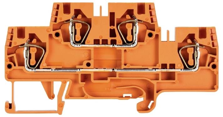 Wieland Electric 56.704.7555.9 Installationsetagenklemme Federzuganschluss Orange 100St.