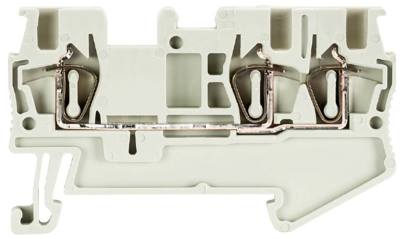 Wieland Electric 56.702.5053.0 Durchgangsklemme Federzuganschluss Grau 50St.