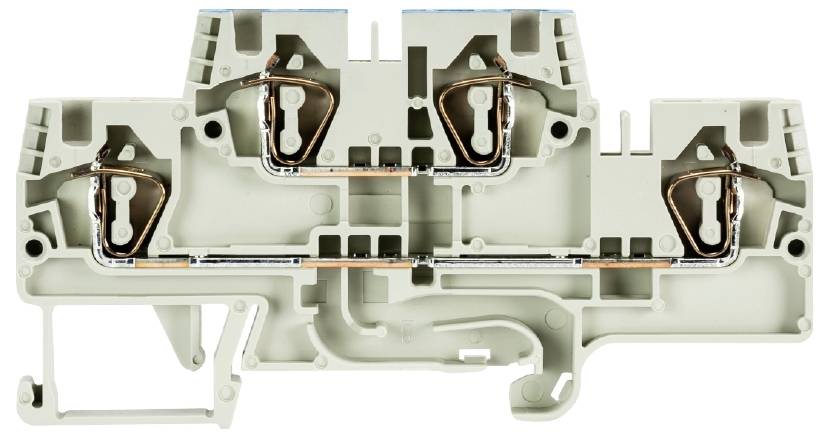 Wieland Electric 56.704.7655.0 Installationsetagenklemme Federzuganschluss Grau 100St.