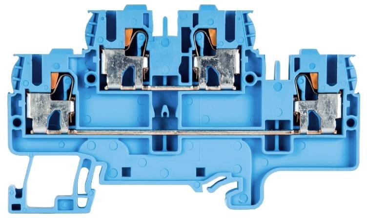 Wieland Electric 56.203.7055.6 Installationsetagenklemme Federzuganschluss Blau 100St.