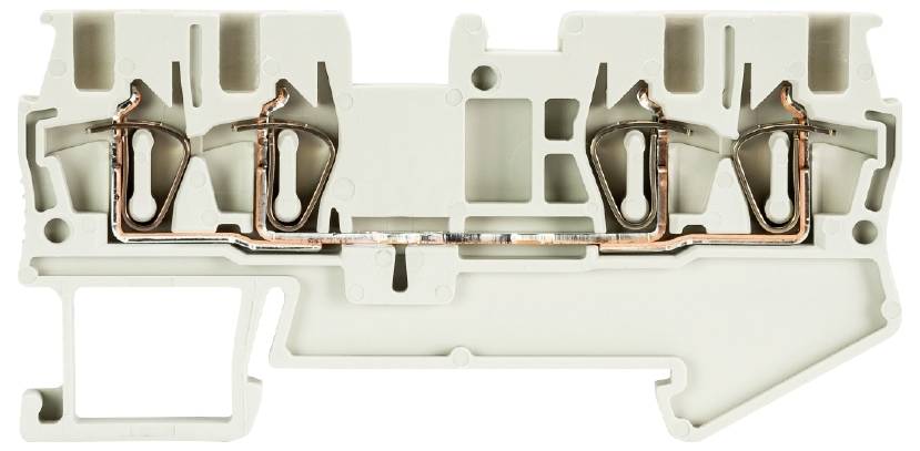 Wieland Electric 56.702.5153.0 Durchgangsklemme Federzuganschluss Grau 50St.