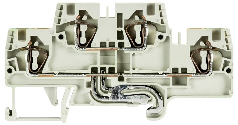 Wieland Electric 56.704.7855.0 Installationsetagenklemme Federzuganschluss Grau 100St.