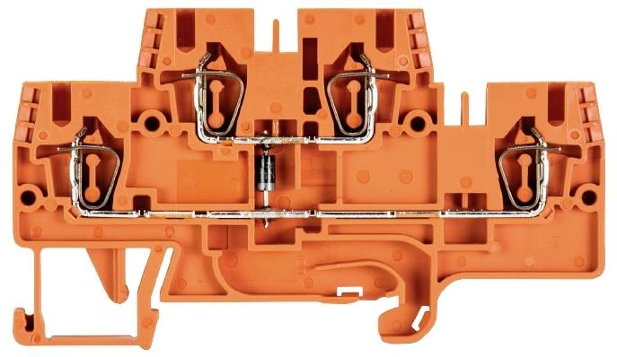 Wieland Electric 56.703.8155.9 Installationsetagenklemme Federzuganschluss Orange 100St.