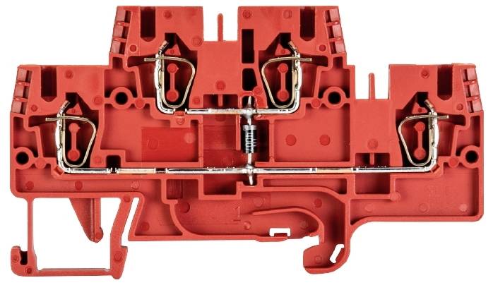 Wieland Electric 56.703.8255.5 Installationsetagenklemme Federzuganschluss Rot 100St.