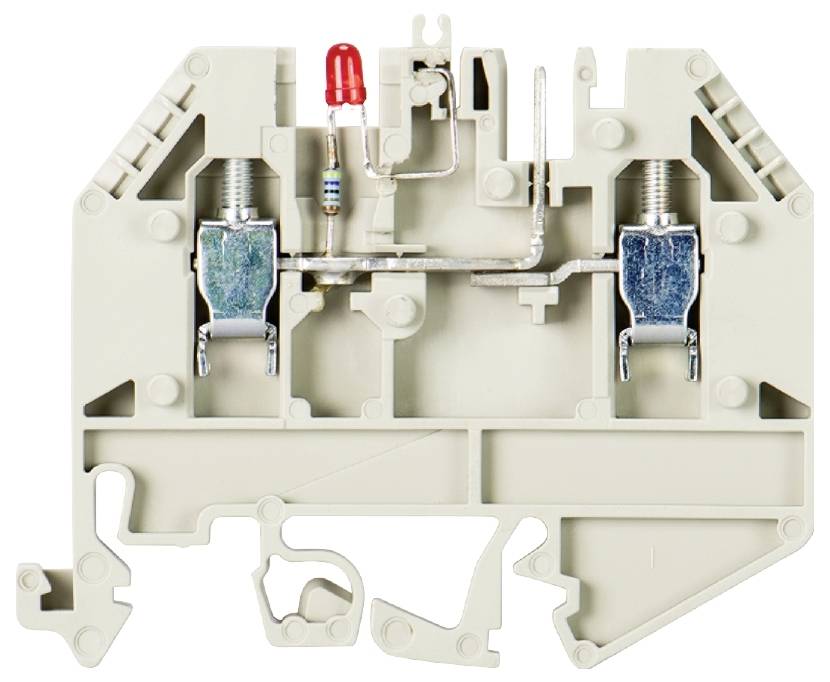 Wieland Electric 57.503.2255.0 Durchgangsklemme Schrauben Grau 50St.