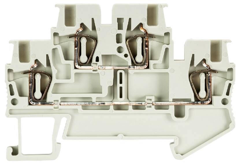 Wieland Electric 56.702.7653.0 Installationsetagenklemme Federzuganschluss Grau 50St.