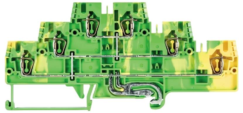 Wieland Electric 56.703.8855.0 Schutzleiterklemme Federzuganschluss Grün-Gelb 50St.