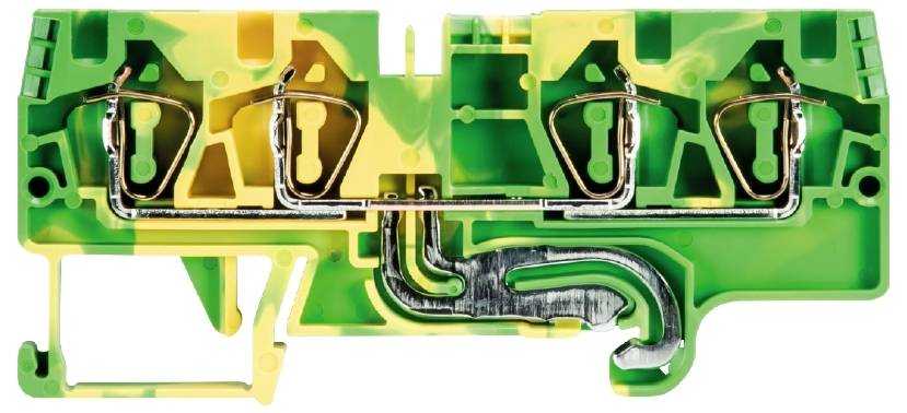Wieland Electric 56.704.9155.0 Schutzleiterklemme Federzuganschluss Grün-Gelb 100St.