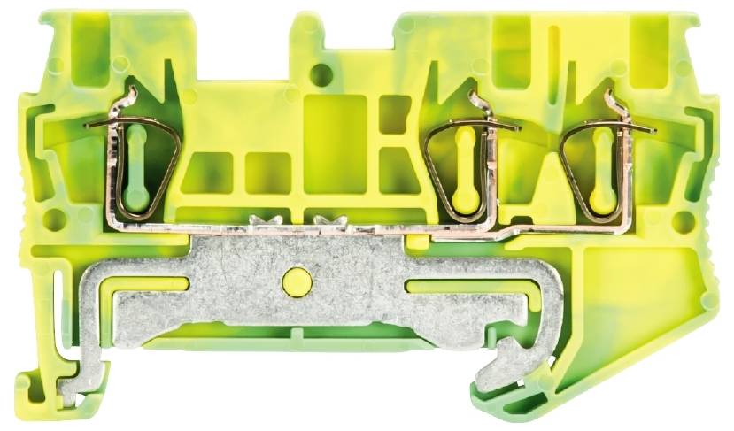 Wieland Electric 56.702.9353.0 Schutzleiterklemme Federzuganschluss Grün-Gelb 50St.