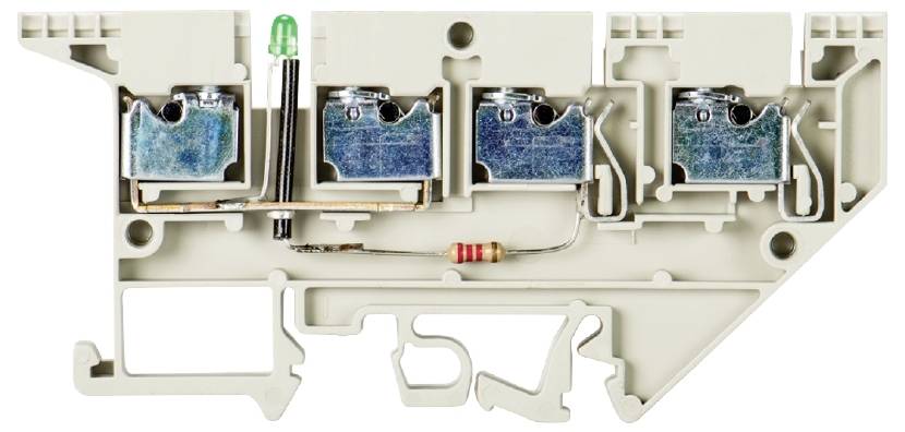 Wieland Electric 57.503.7255.0 Initiatorenklemme Schrauben Grau 50St.