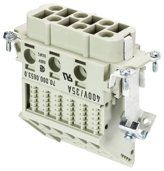 Wieland Electric 70.000.0653.0 Klemmenadapter Gesamtpolzahl 6 10St.