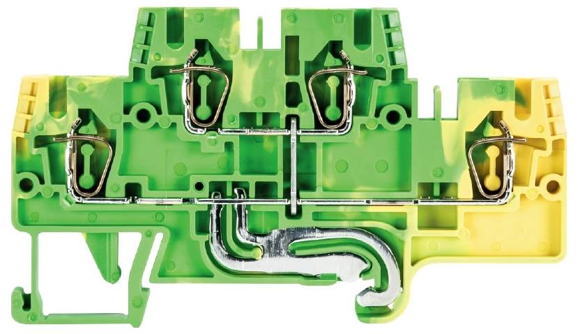 Wieland Electric 56.703.8955.0 Schutzleiterklemme Federzuganschluss Grün-Gelb 100St.