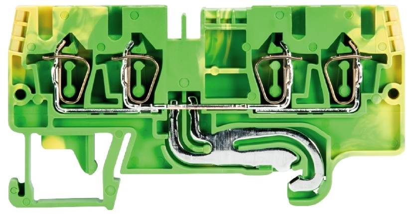 Wieland Electric 56.703.9155.0 Duo-Schutzleiterklemme Federzuganschluss Grün-Gelb 100St.