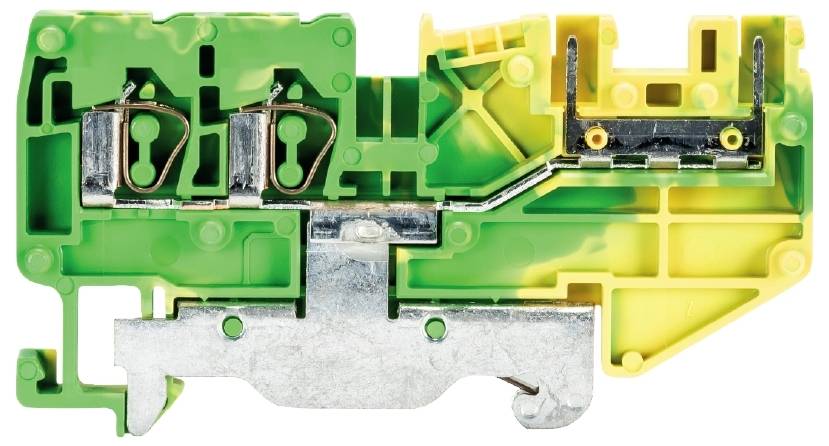 Wieland Electric 56.703.9253.0 Schutzleiterklemme Federzuganschluss, Federzuganschluss Grün-Gelb 100St.