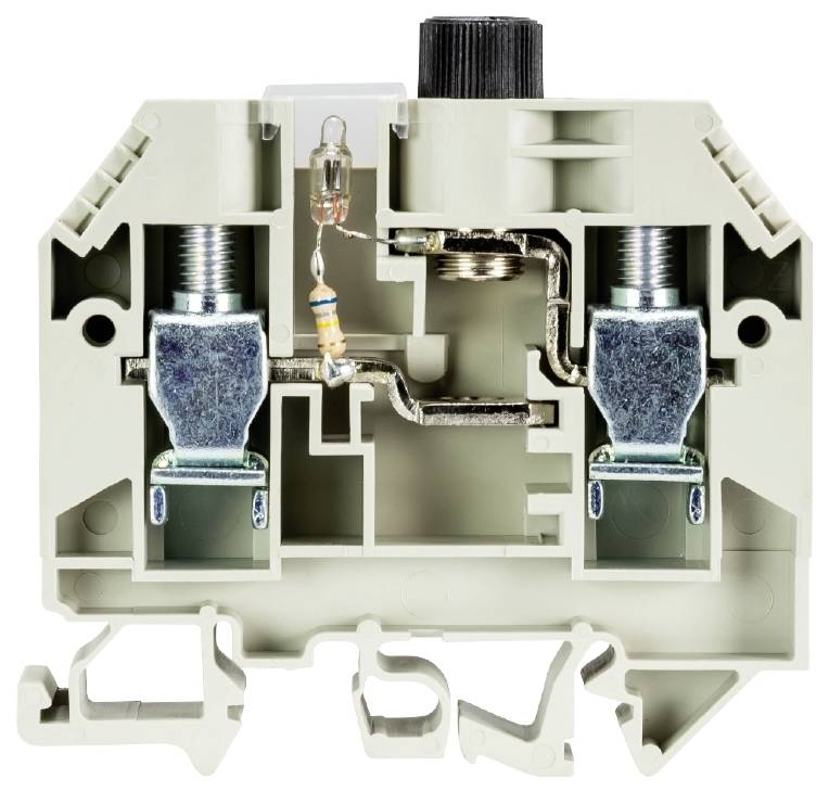 Wieland Electric 57.910.5455.0 Sicherungsklemme Schrauben Grau 50St.