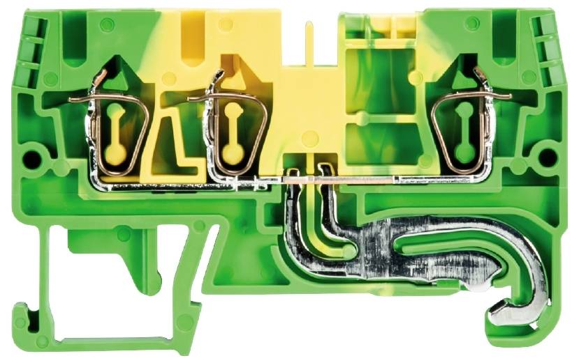 Wieland Electric 56.703.9355.0 Duo-Schutzleiterklemme Federzuganschluss Grün-Gelb 100St.