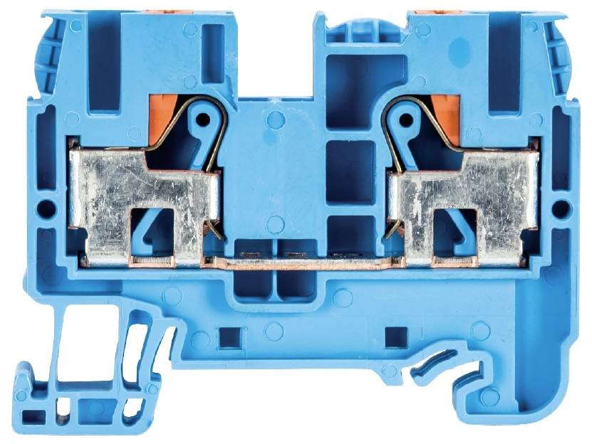 Wieland Electric 56.206.0055.6 Durchgangsklemme Federzuganschluss Blau 100St.