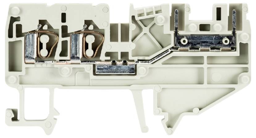 Wieland Electric 56.703.2053.0 Durchgangsklemme Federzuganschluss, Federzuganschluss Grau 100St.