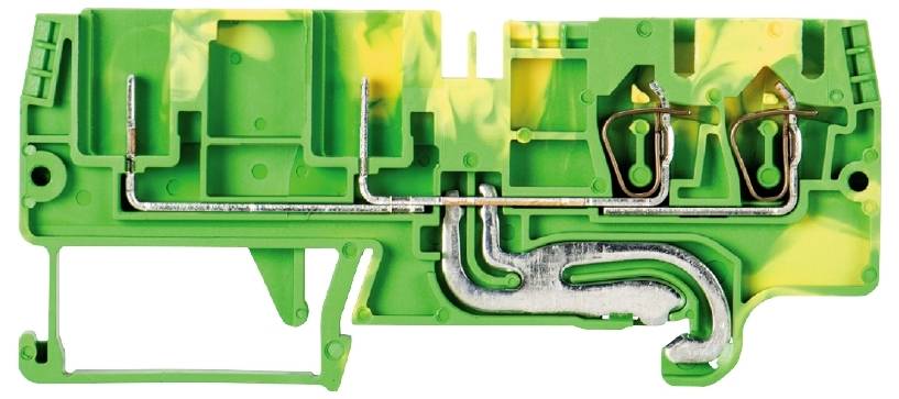 Wieland Electric 56.703.2255.0 Schutzleiterklemme Federzuganschluss, Steckanschluss Grün-Gelb 100St.