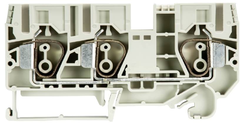 Wieland Electric 56.710.5055.0 Durchgangsklemme Federzuganschluss Grau 50St.