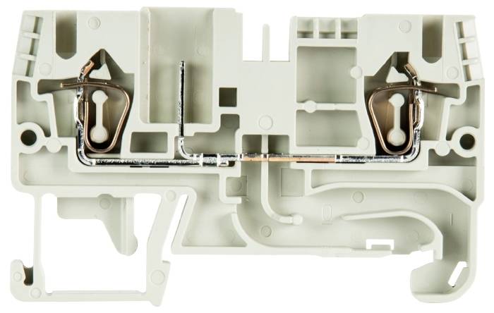 Wieland Electric 56.703.2355.0 Durchgangsklemme Federzuganschluss, Steckanschluss Grau 100St.