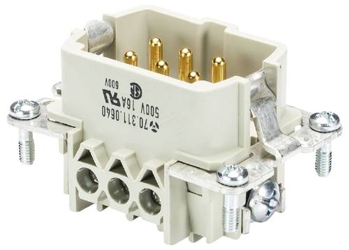 Wieland Electric 70.311.0640.0 Steckereinsatz Gesamtpolzahl 6 10 St.