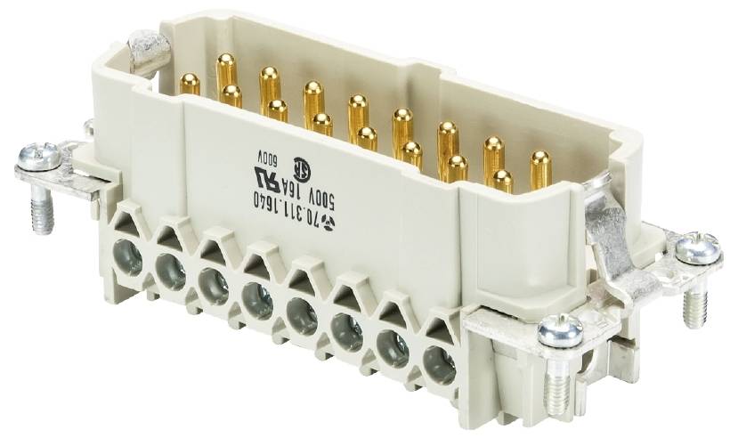 Wieland Electric 70.311.1640.0 Steckereinsatz Gesamtpolzahl 16 10St.