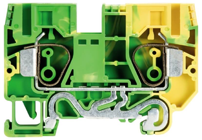 Wieland Electric 56.710.9055.0 Schutzleiterklemme Federzuganschluss Grün-Gelb 50St.
