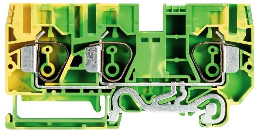 Wieland Electric 56.710.9355.0 Schutzleiterklemme Federzuganschluss Grün-Gelb 50St.