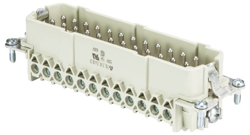 Wieland Electric 70.312.2440.0 Steckereinsatz Gesamtpolzahl 24 10 St.