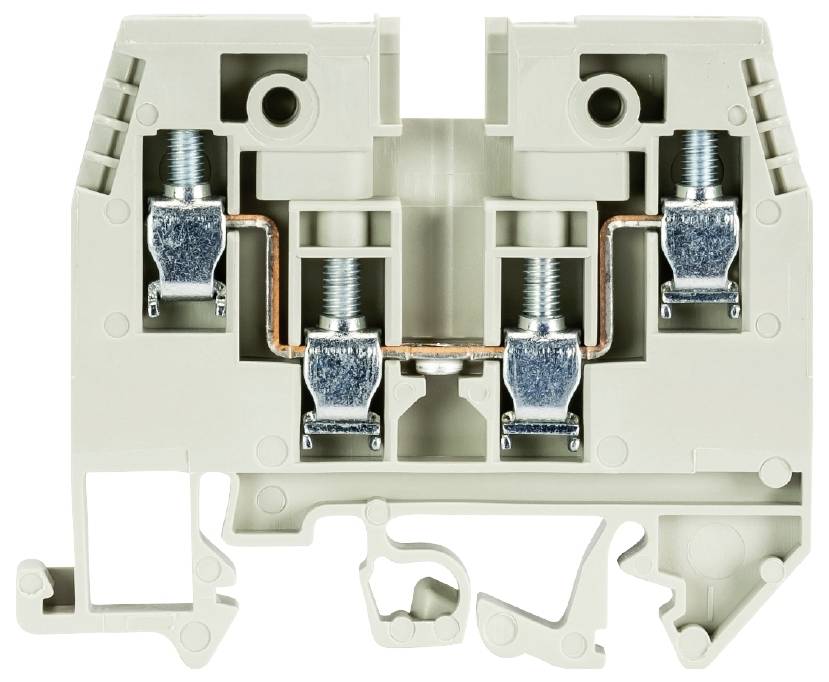 Wieland Electric 57.504.5155.0 Duo-Durchgangsklemme Schrauben Grau 100St.