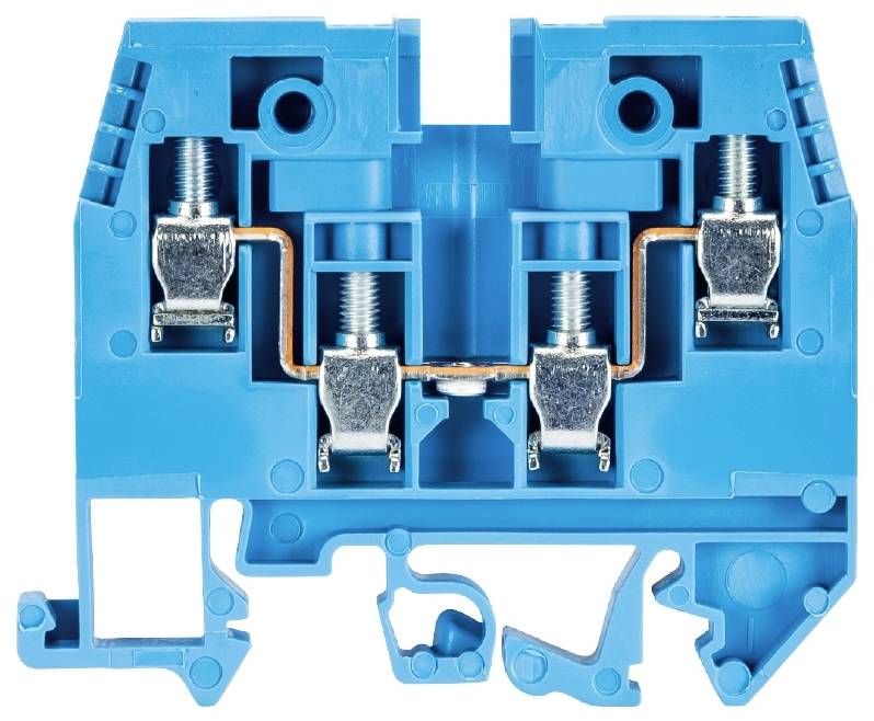 Wieland Electric 57.504.5155.6 Duo-Durchgangsklemme Schrauben Blau 100St.