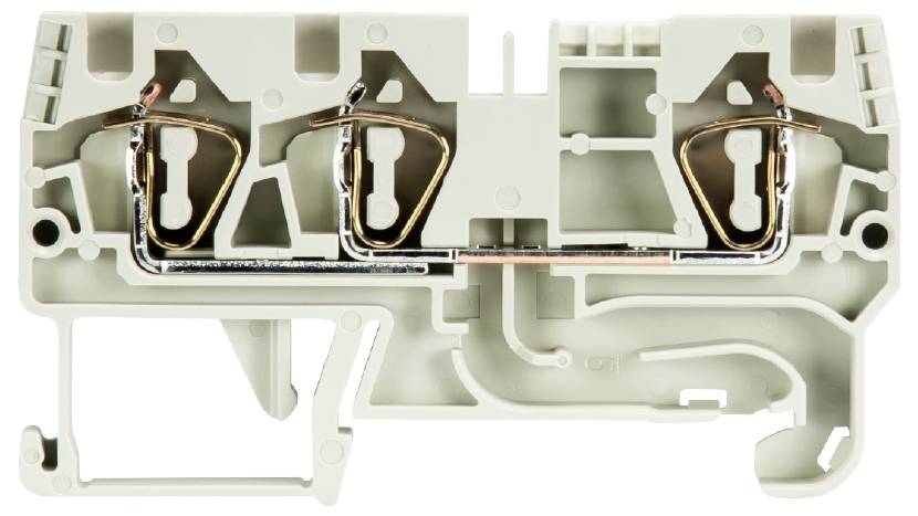 Wieland Electric 56.704.5055.0 Durchgangsklemme Federzuganschluss Grau 100St.