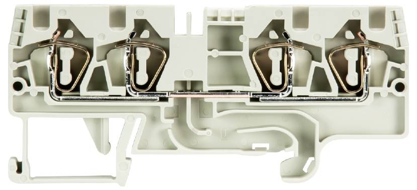 Wieland Electric 56.704.5155.0 Durchgangsklemme Federzuganschluss Grau 100St.