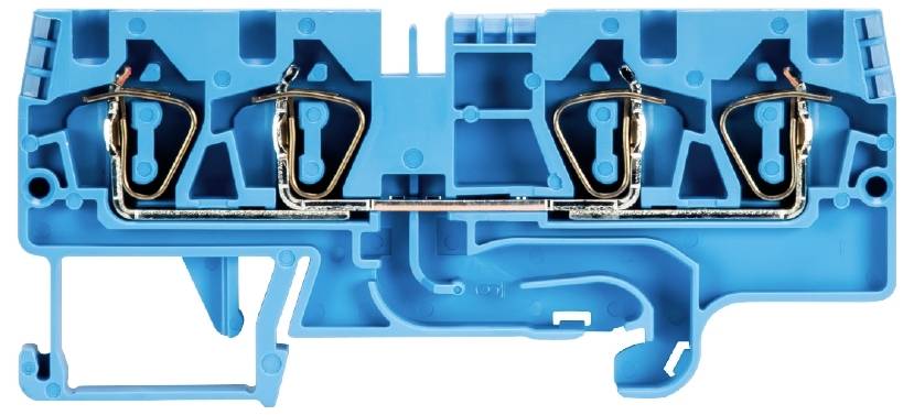 Wieland Electric 56.704.5155.6 Durchgangsklemme Federzuganschluss Blau 100St.