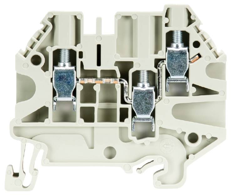 Wieland Electric 58.504.5055.0 Durchgangsklemme Schrauben Grau 100St.