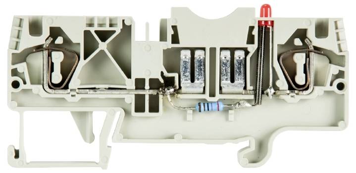 Wieland Electric 56.704.5355.0 Sicherungsklemme Federzuganschluss Grau 100St.