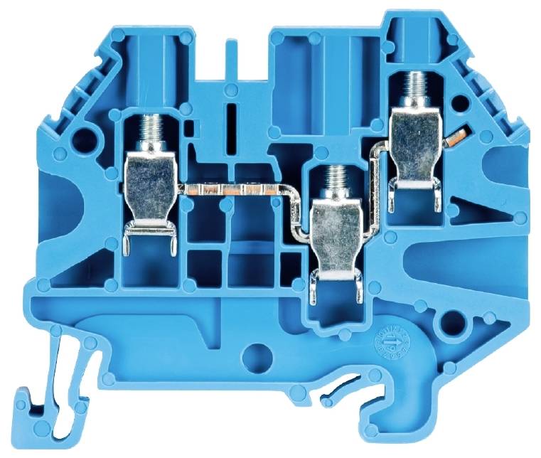 Wieland Electric 58.504.5055.6 Durchgangsklemme Schrauben Blau 100St.