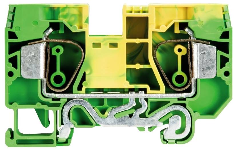 Wieland Electric 56.716.9055.0 Schutzleiterklemme Federzuganschluss Grün-Gelb 50St.