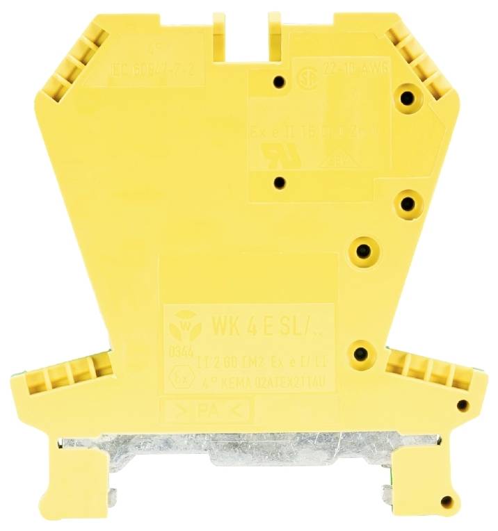 Wieland Electric 57.504.9255.0 Schutzleiterklemme Schrauben Grün-Gelb 100St.