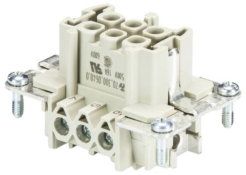 Wieland Electric 70.300.0640.0 Buchseneinsatz Gesamtpolzahl 6 10 St.
