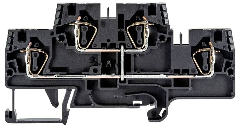 Wieland Electric 56.704.6955.1 Installationsetagenklemme Federzuganschluss Schwarz 100St.