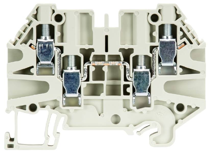 Wieland Electric 58.504.5155.0 Durchgangsklemme Schrauben Grau 100St.