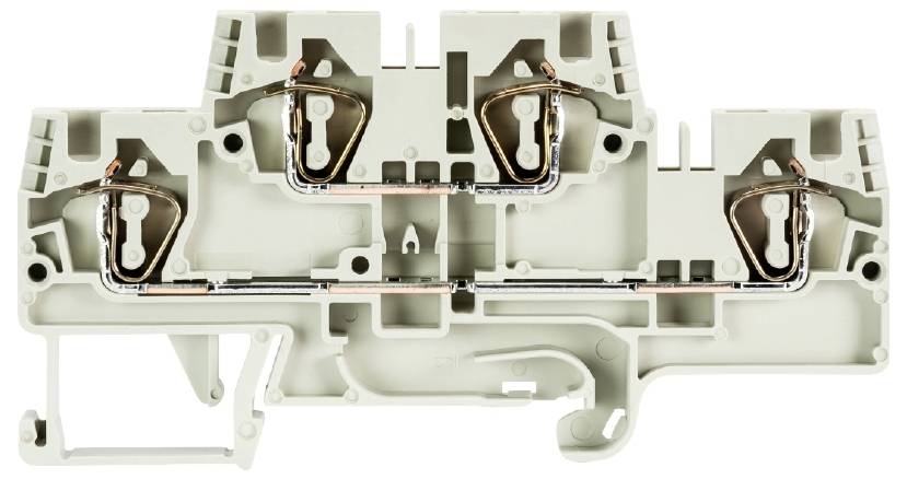 Wieland Electric 56.704.7055.0 Installationsetagenklemme Federzuganschluss Grau 100St.